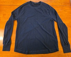 Men’s Banana Republic Blue Crew Neck Long Sleeve T-Shirt Large