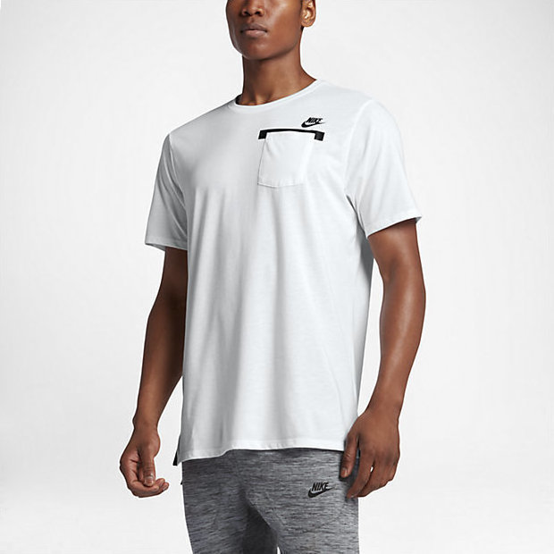 NIKE SPORTSWEAR MENS T-SHIRT WHITE WHITE COOL GREY 806168-100 SIZE XL MSRP $ 35