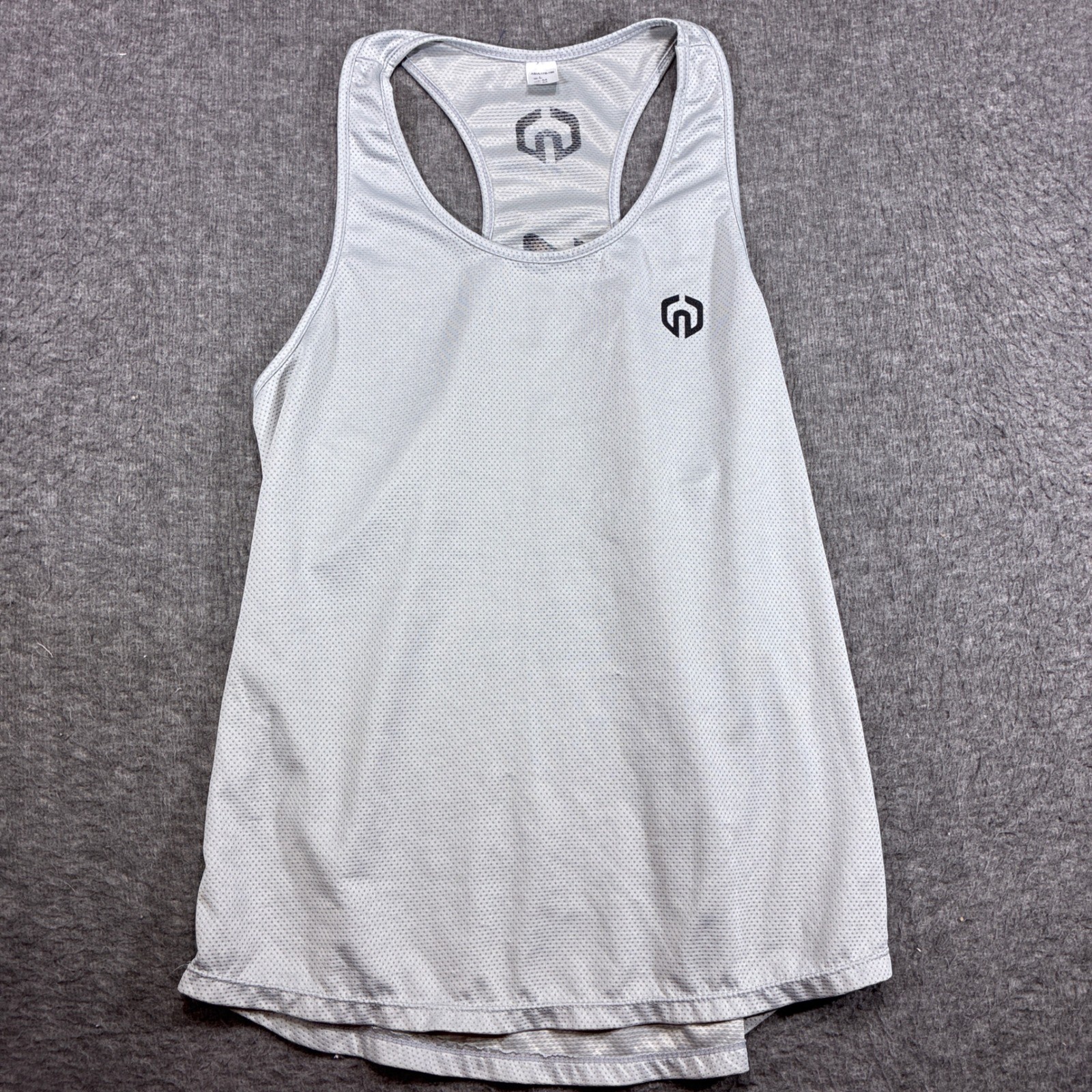 Neleus Tank Top Mens Medium Gray Mesh Racerback Workout Gym Active Running gallery