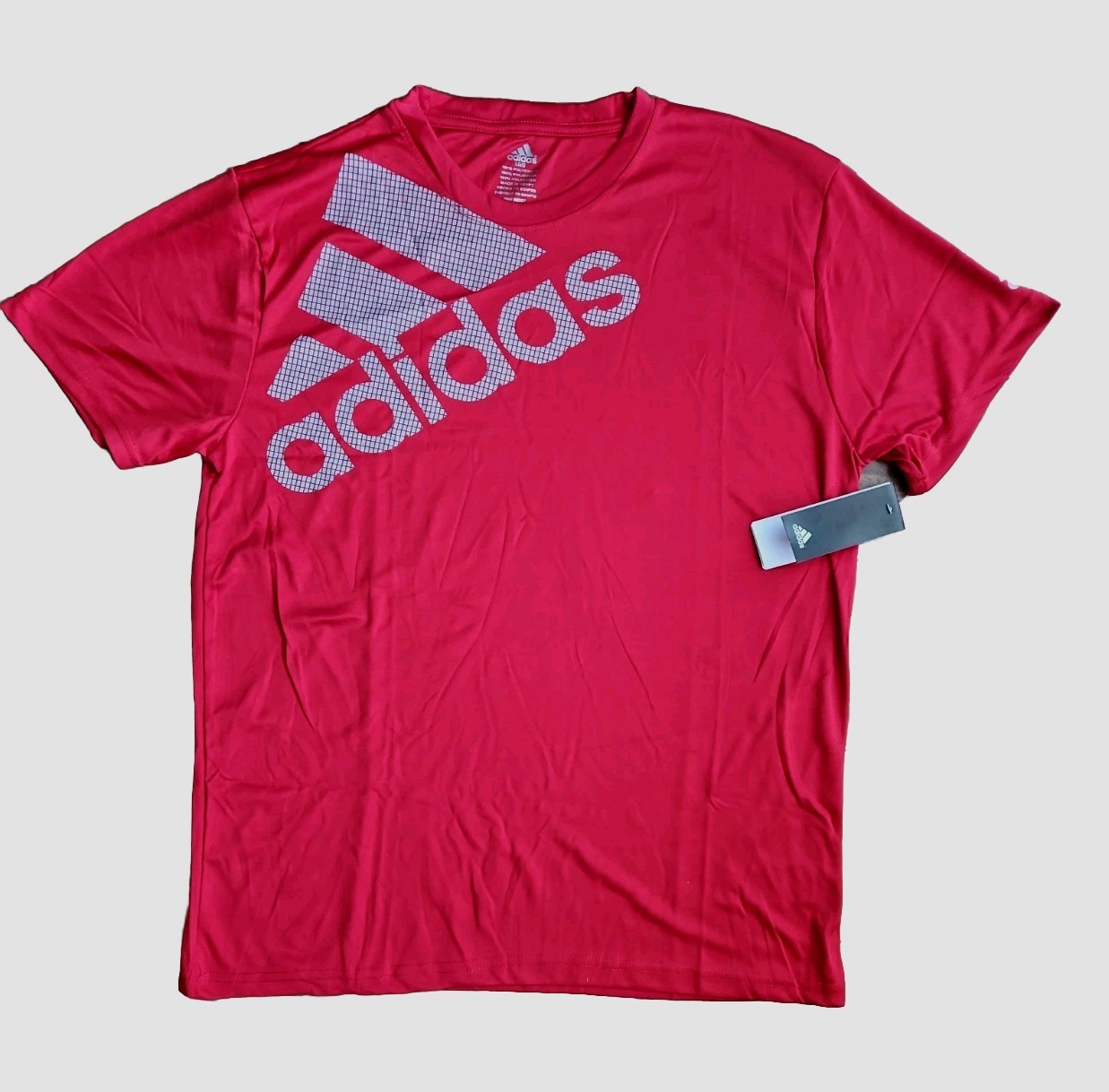 Adidas Men's T-Shirt 3S Logo Graphic Athletic Short Sleeve Shirt Red Med.. gallery
