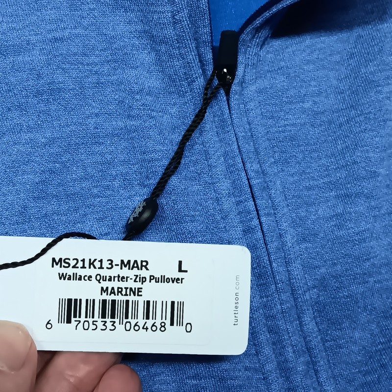 Turtleson wallace quarter-zip pullover marine large NWT original packaging gallery