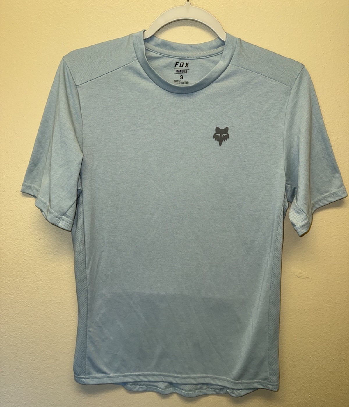 Fox Racing Ranger Mens T Shirt Small Blue Logo Short Sleeve Performance Mesh gallery