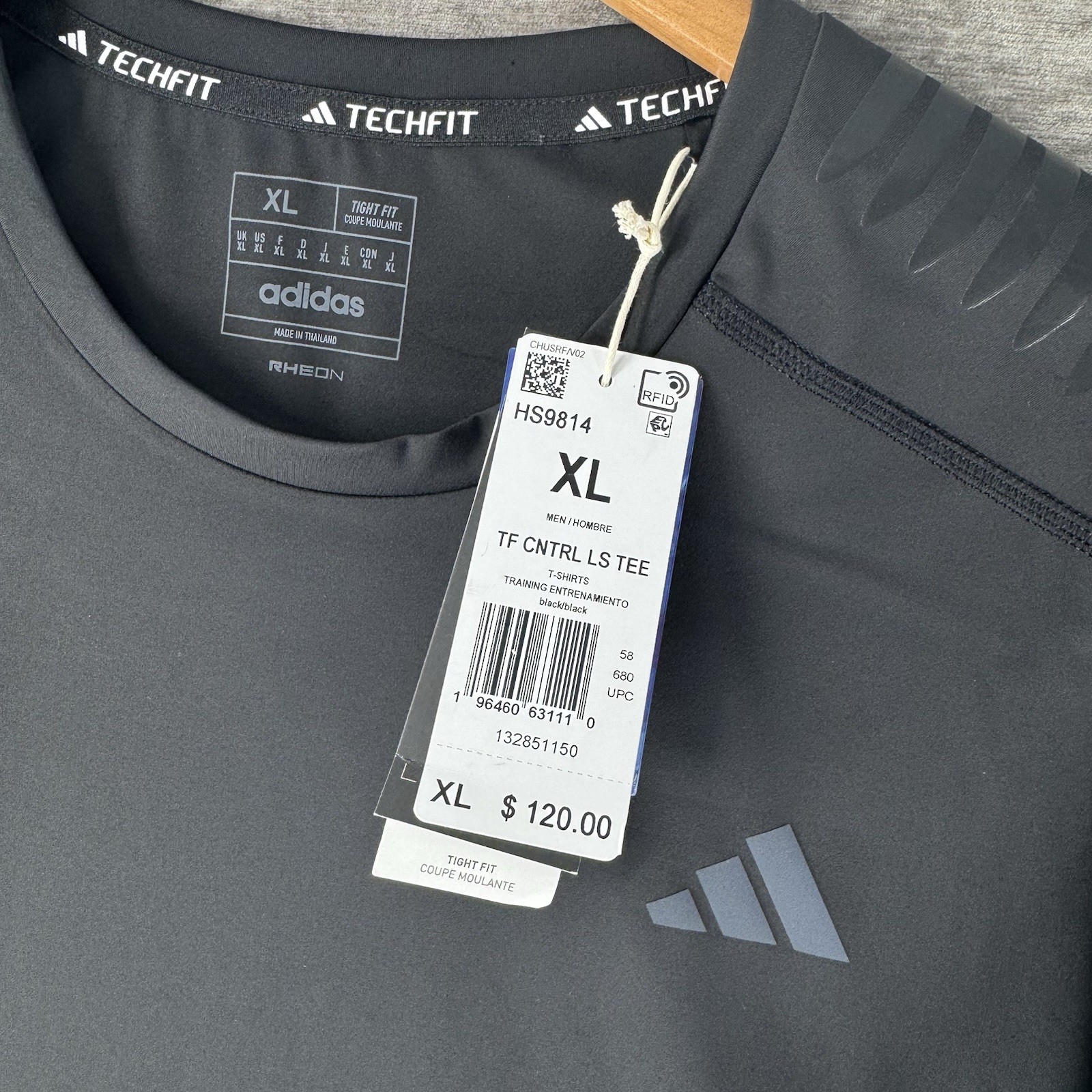 Adidas Techfit Control x Rheon Long Sleeve Training Shirt Men’s Size XL HS9814 gallery