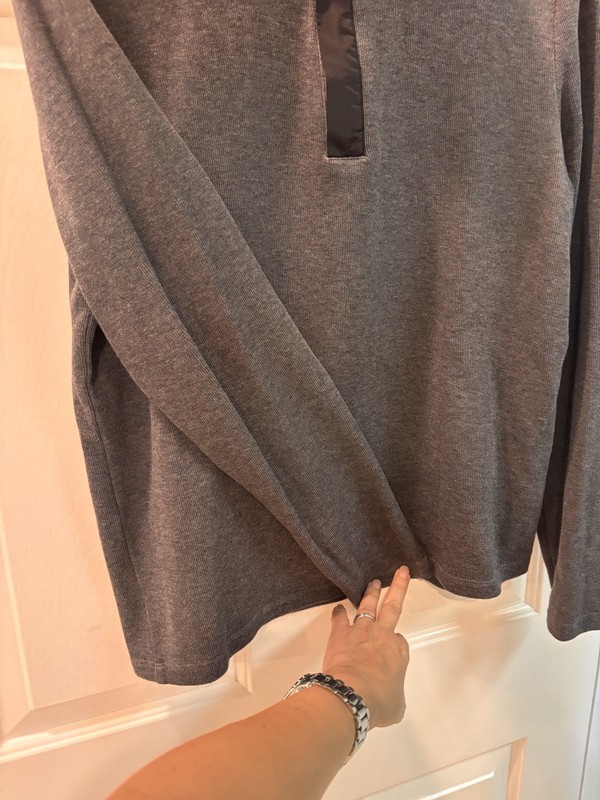 Hugo Boss Pullover Men's M Regular Fit Long Sleeve 1/4 Zip Gray Cotton gallery