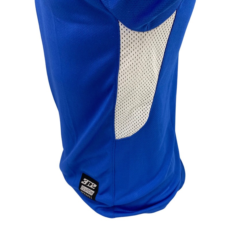 3n2 Clutch Apparel Shirt Mens Small Blue Baseball Short Sleeve Mesh Inset Work gallery