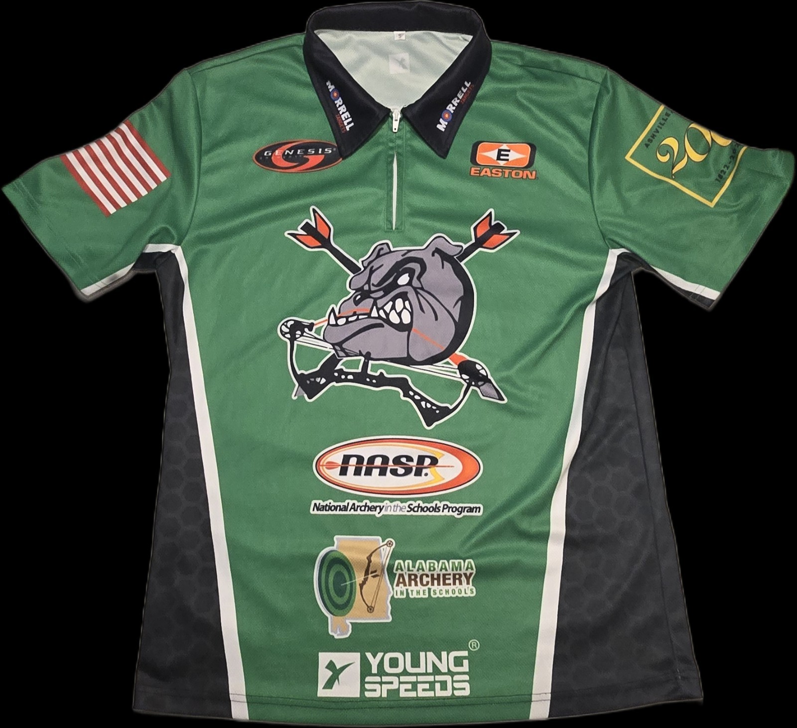 NASP Archery Team Jersey (Small) Green An Black Short Sleeve gallery