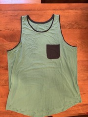 Lulu Lemon Men’s Performance Tank Top Large Blue