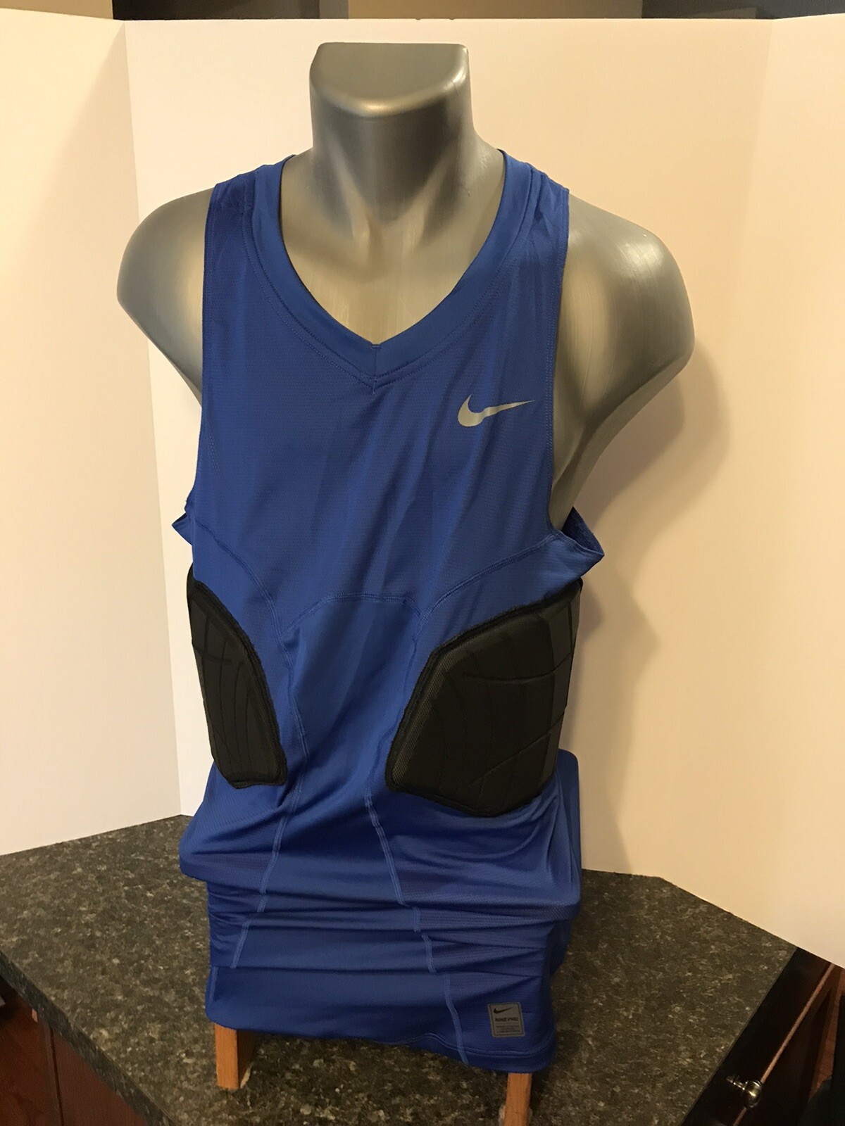 Nike Pro Hyperstrong Basketball Compression Tank XXLT Padded Royal Blue gallery