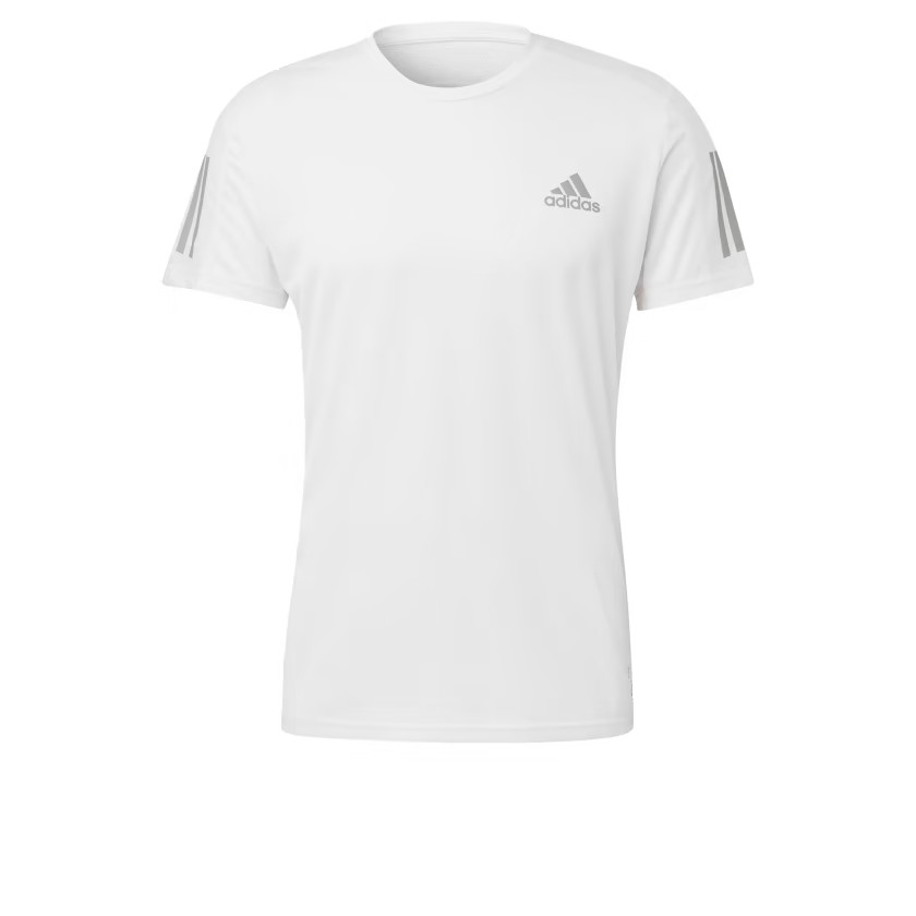 adidas men Own the Run Tee White Reflective Silver Size MEDIUM LARGE 2X-LARGE gallery