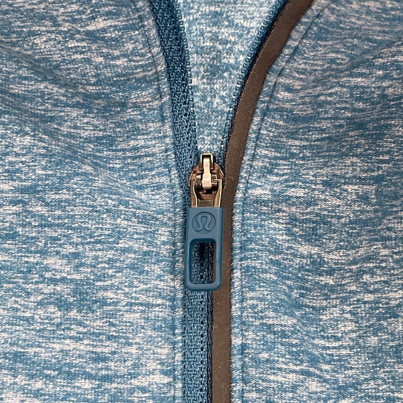 Lululemon Men’s Surge Pullover Sz Large 1/2 Zip Heathered Blue gallery