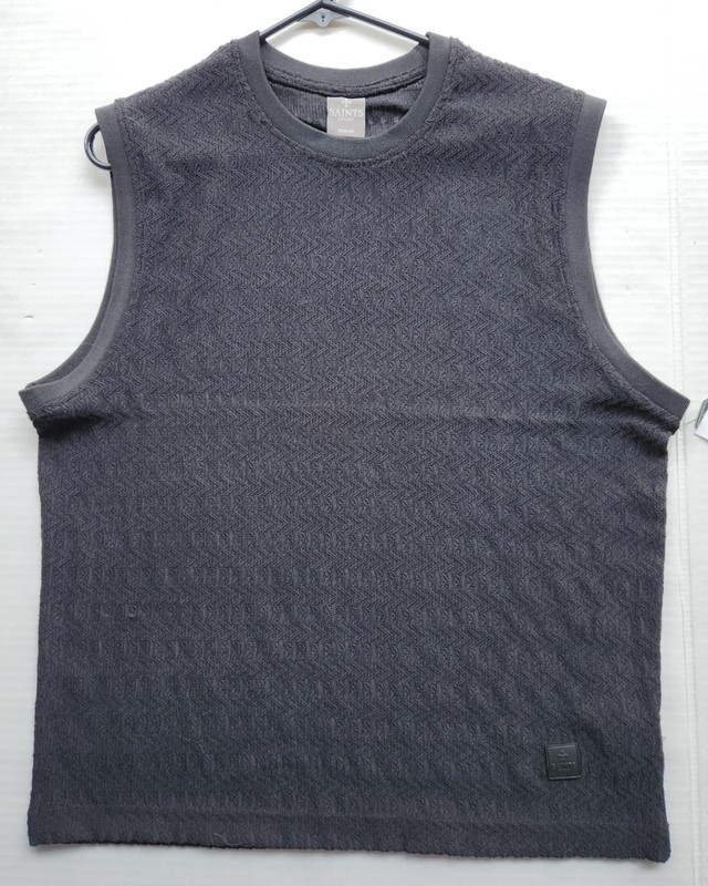 Saints Studio Men's Apparel Black See-Thru Tank Top - Size: Medium gallery