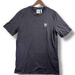 Adidas Men’s T-Shirt Medium M Black Original Short Sleeve 3 Stripe Essential