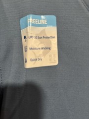 REEL LEGENDS FREELINE Mens S Slate Blue Pullover L/S Activewear Fishing Top