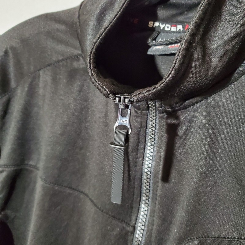 Spyder Track Jacket Men Medium Full Zip Active Performance Black ProW B gallery