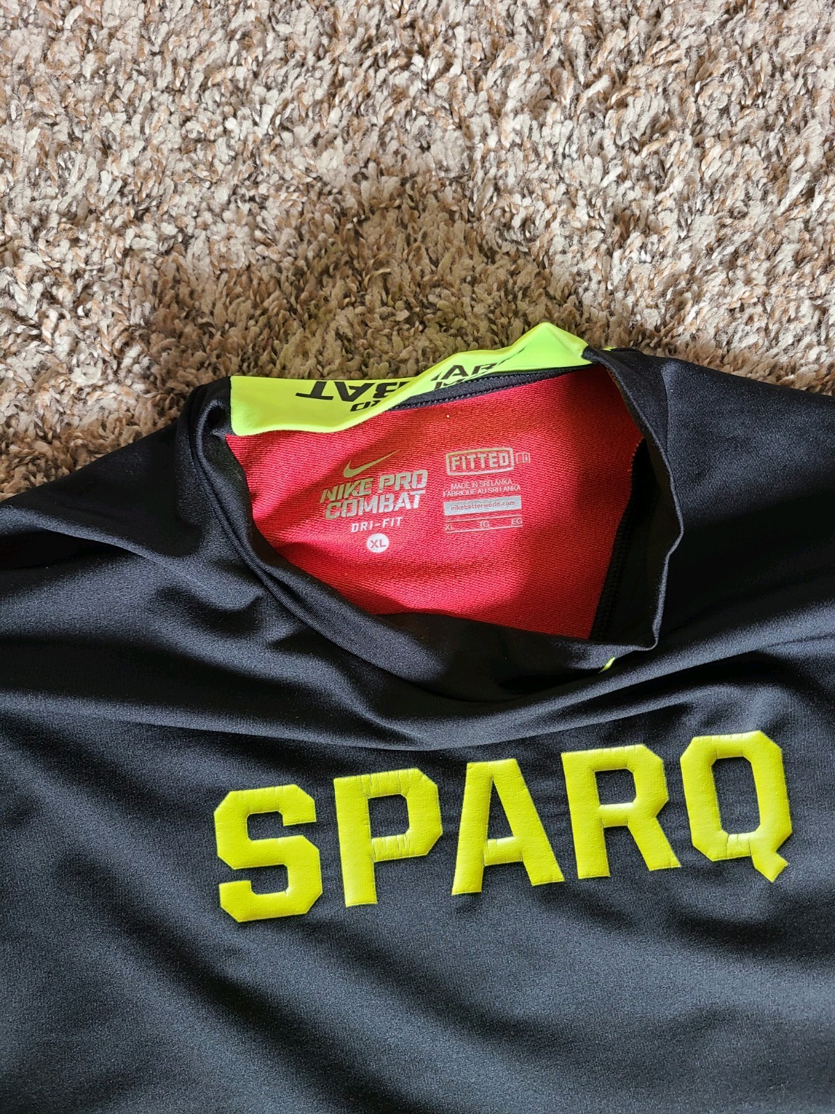 NIKE BLACK SPARQ PRO COMBAT HYPERWARM LONG SLEEVE SIZE XL gallery
