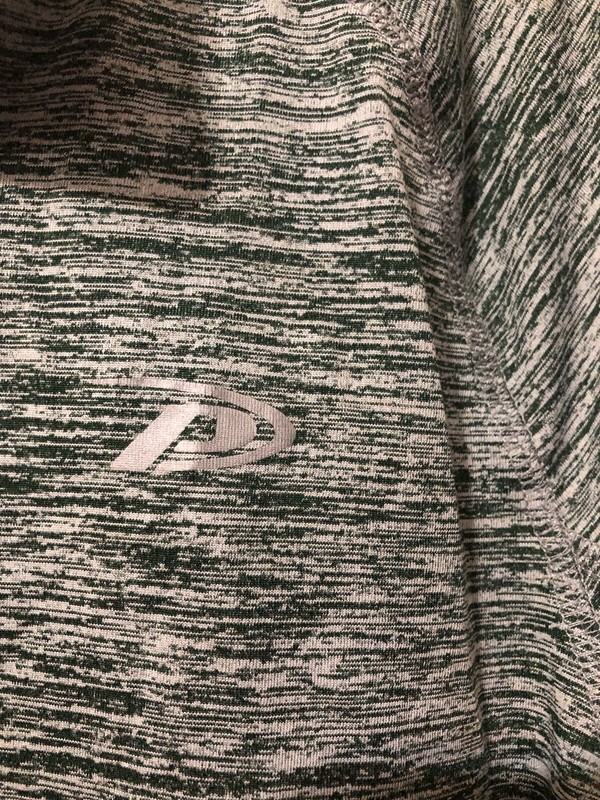 Pro Player Run Perform-Dri Long Sleeve Half Zip Shirt Green Gray Small gallery