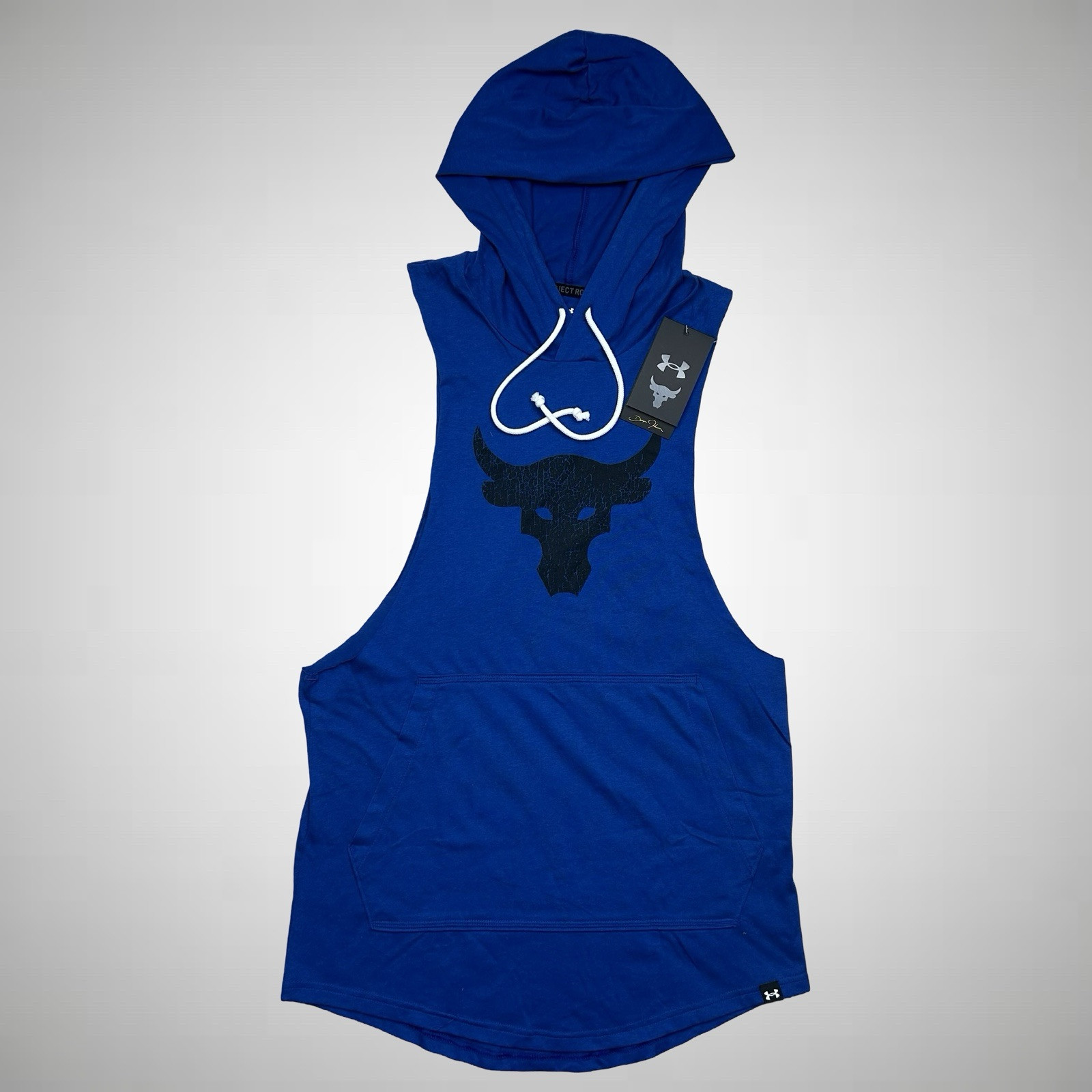 Under Armour Project Rock BSR Bull Sleeveless Hoodie Men's Small Blue 1376939 gallery