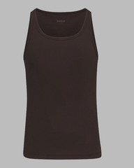 SKIMS Men’s Brown Scoop Neck Tank Top Sleeveless Stretch Slim Fit Solid S
