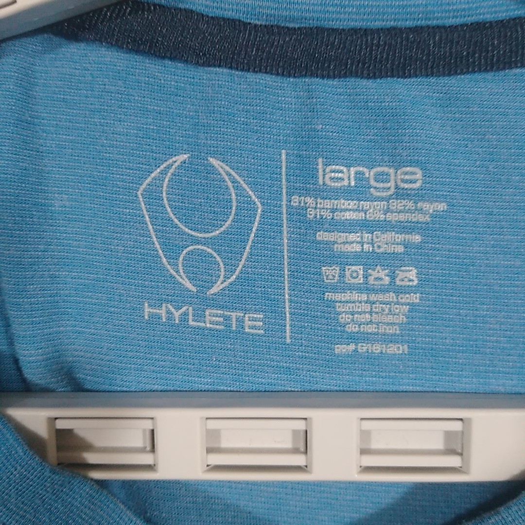 Hylete Mens Tee Shirt Large Short Sleeve Blue gallery