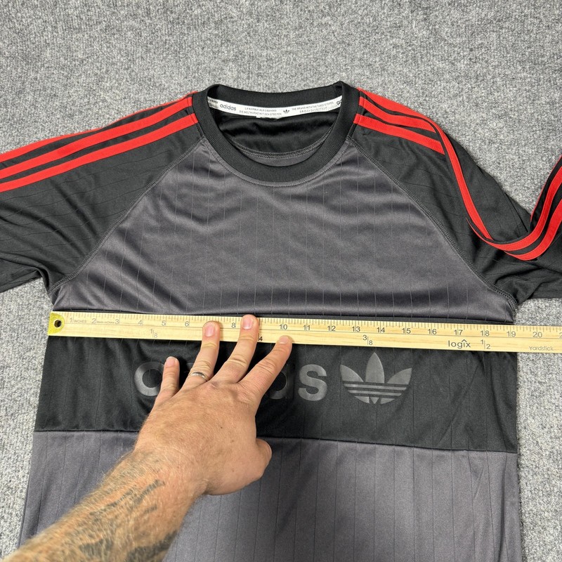 Adidas Climalite Shirt Mens Medium Gray Long Sleeve Padded Goalkeeper Top gallery