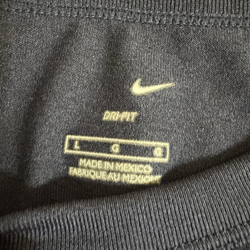Vintage Nike Shirt Mens Large Blue Dri Fit Short Sleeve Y2K 90s Swoosh gallery