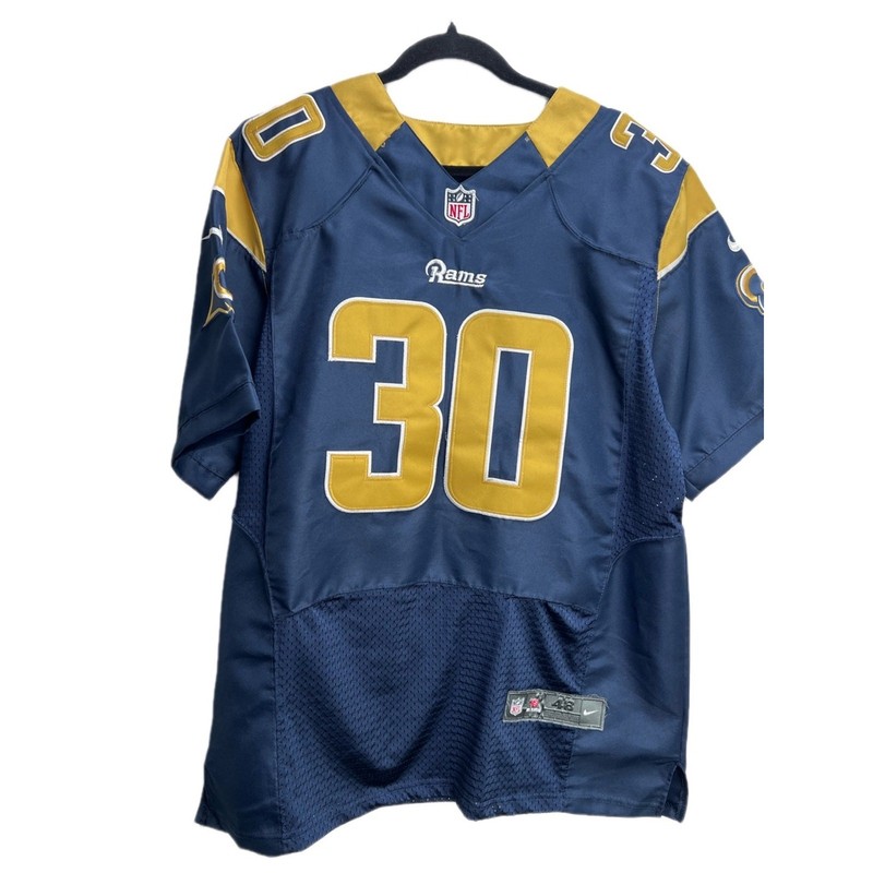 Nike NFL St. Louis Rams Todd Gurley #30 Jersey Blue Gold Size 48 Large gallery