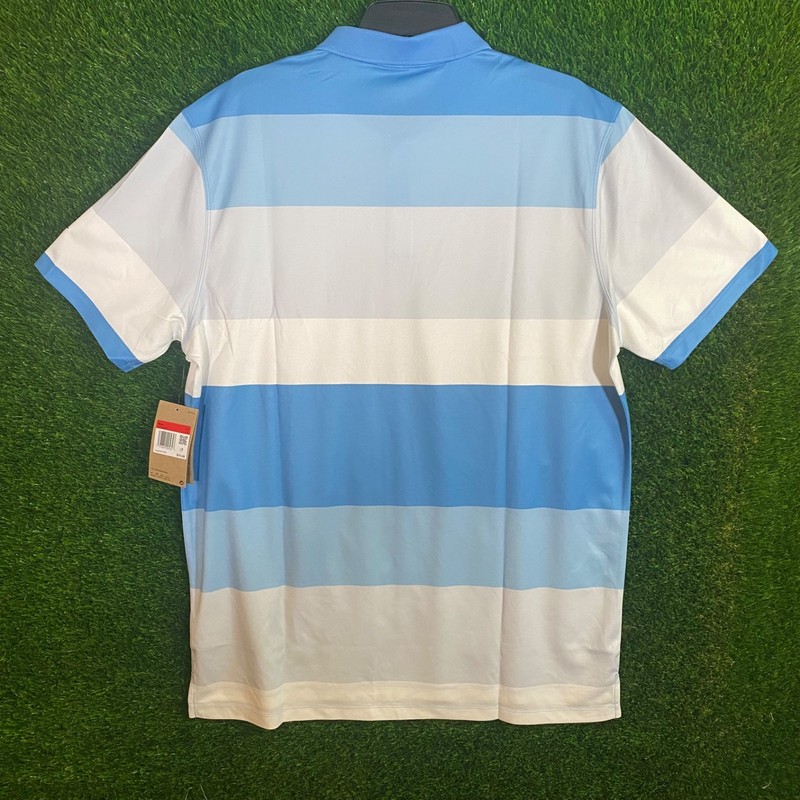 Nike Men's S Victory + Dri-FIT Golf Polo Blue Stripe FZ7452-489 MSRP $70 gallery