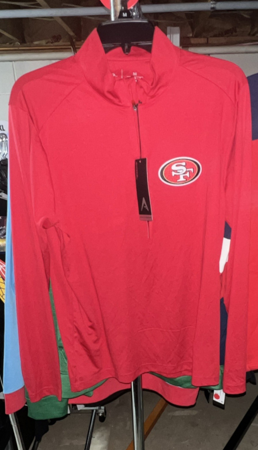 Officially Licensed Antigua San Francisco 49ers NFL Quarter Zip Size M NWT gallery
