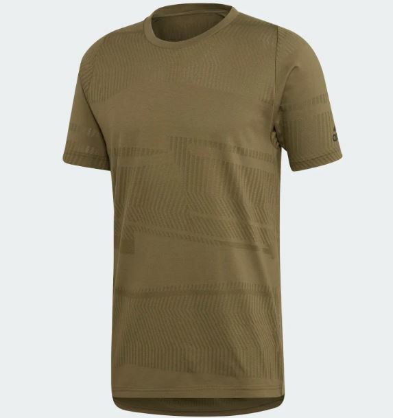 Adidas Athletics ID Jaquard Tee Raw Khaki Size Extra Large XL Mens gallery
