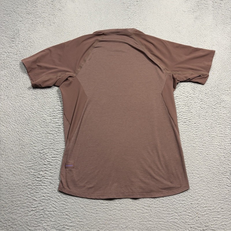 Lululemon Ventilated Hiking Shirt Size Small Dark Oxide Brown Top Short Sleeve gallery