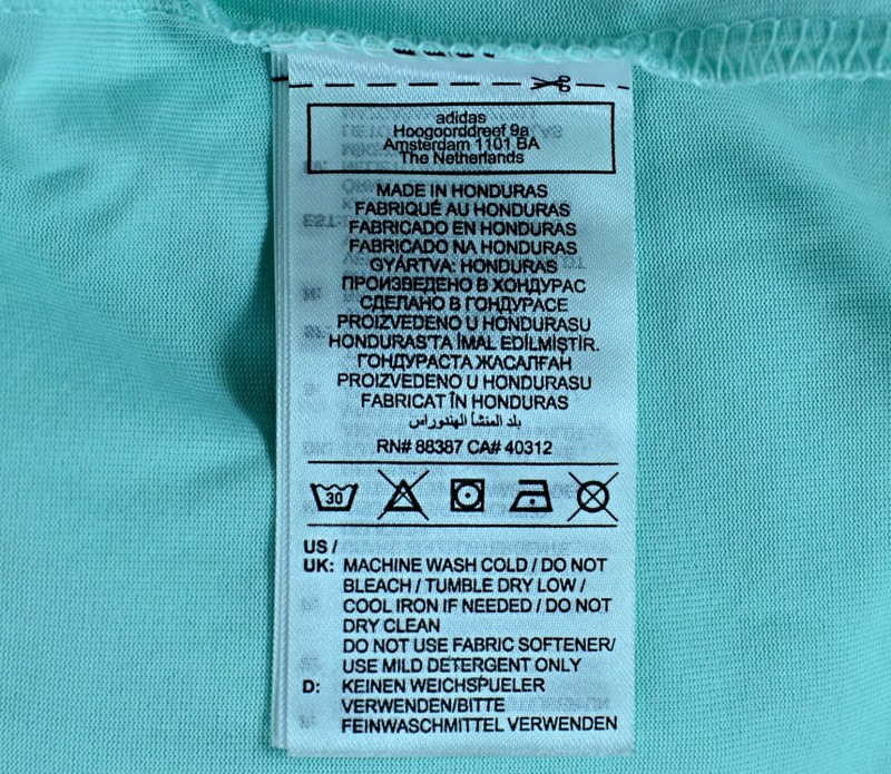 Adidas Shirt Men's L Green Aeroready Big Logo Short Sleeve Tee NEW gallery