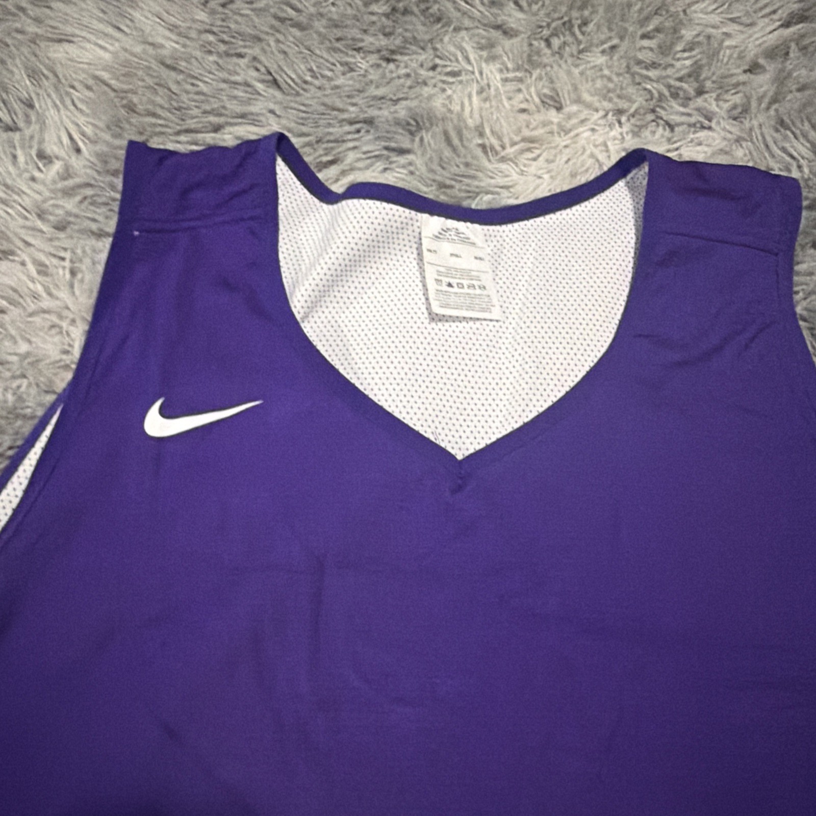 NWT Nike Dri-FIT Basketball Stock Reversible Men's 3XL Jersey Purple Extra Tall gallery