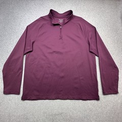 Rhone Session 1/4 Zip Pullover Mens XL Purple Long Sleeve Athletic Performance