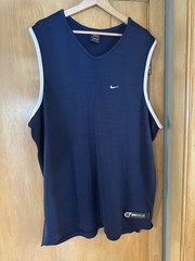 Men’s XL Nike Alpha Project Blue With White Trim Tank. Lightly Used. No Tags.