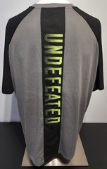 Pro Player Undefeated Mens Size Large Gray Black Short Sleeve Activewear