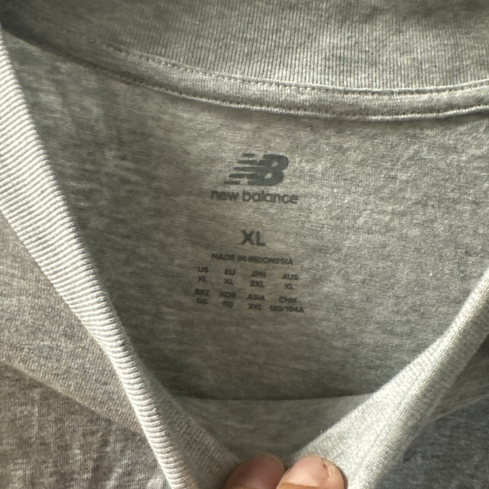 New Balance Men's Gray Color Logo Classi Sports Running Cotton T-Shirt, M,Xl,XS gallery