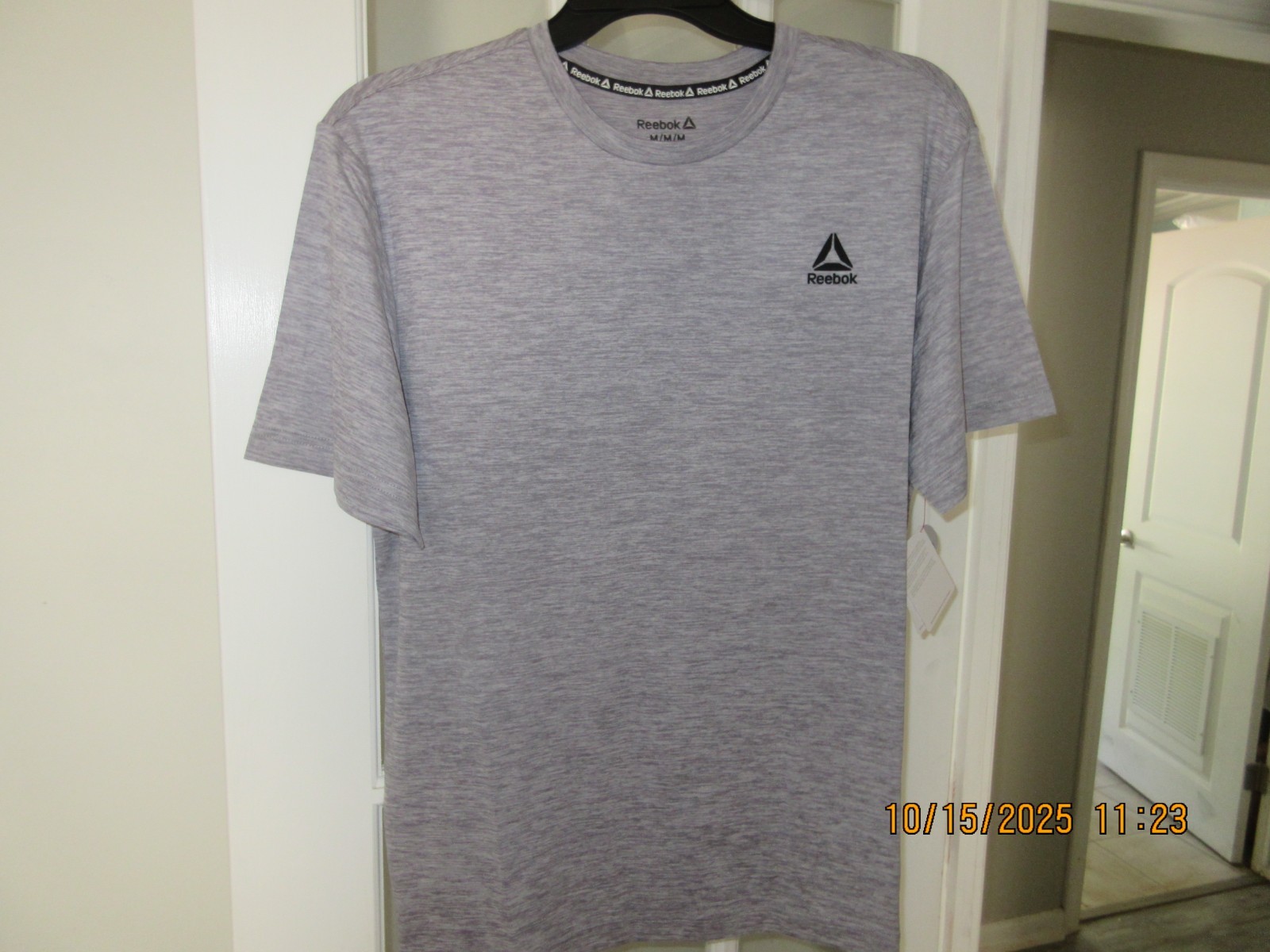 Reebok Men's Delta Core T-Shirt-Sleet Heather - 3XL - Moisture Wicking gallery