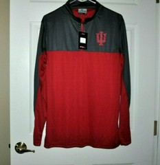 Men’s Colosseum Athletics 1/4 Zip Pullover Indiana Hoosiers NWT Size M