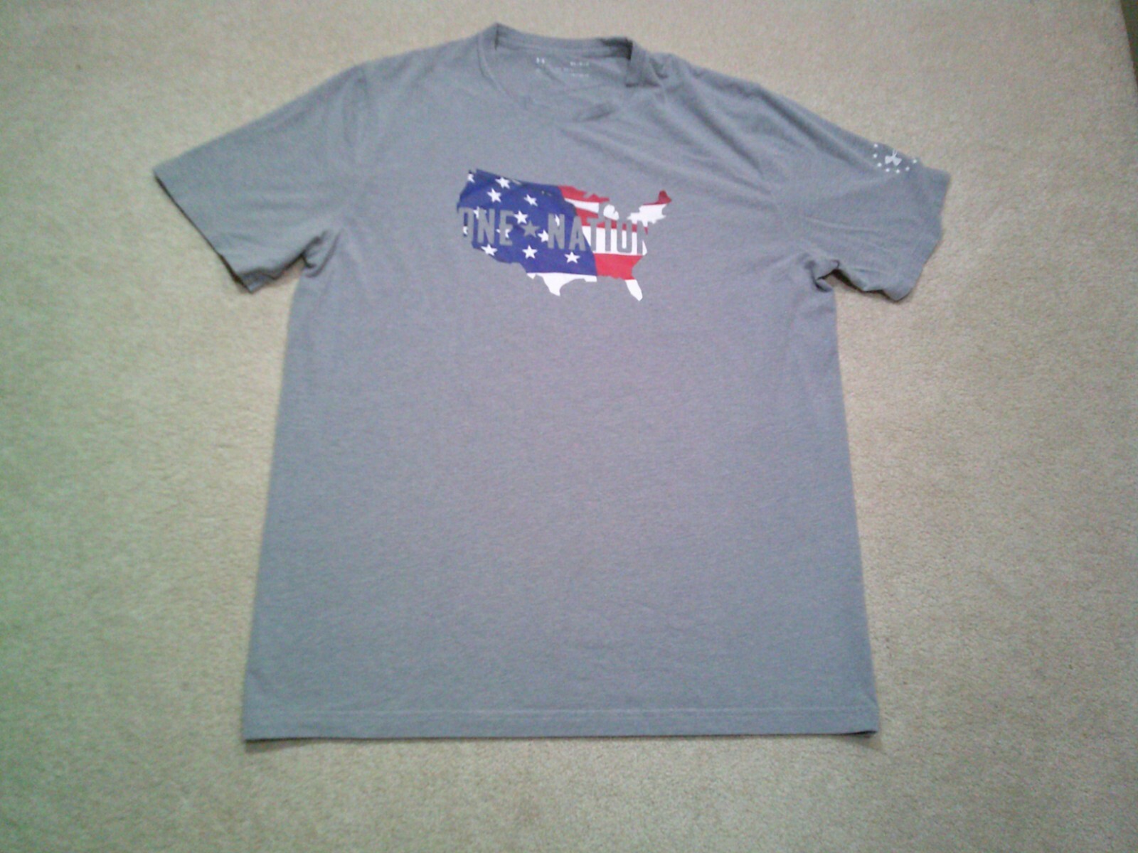 Under Armour Freedom American Flag T Shirt Mens Medium Gray gallery