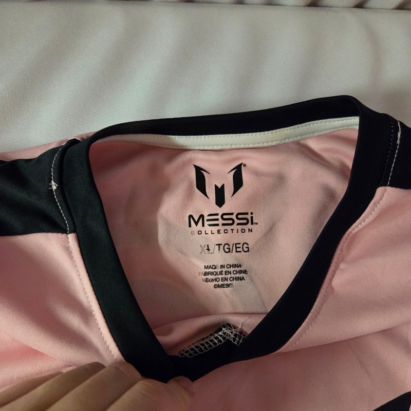 Messi Collection Inter Miami Inspired Pink Soccer Jersey Shirt Size XL TG EG 10 gallery