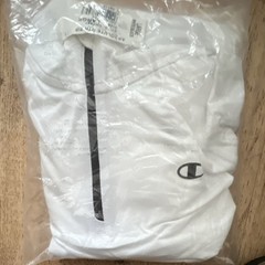 Champion Men’s 1/4 Zip Pullover Jacket Collared White Polyester Solid L