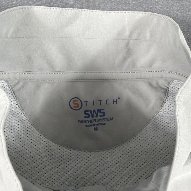 Stitch Golf Jacket GT Chest Logo Medium Forged Gray Polyester Spandex MSRP $250 gallery