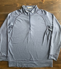 KJUS Golf Pullover Keano Midlayer Half Zip Sleeve Blue Size Large/52- $149