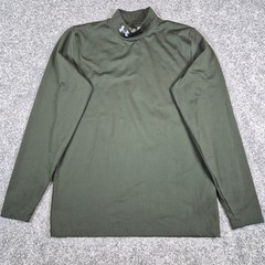 Under Armour ColdGear Infrared Mock Neck Top Mens Large Green Fitted Base Layer
