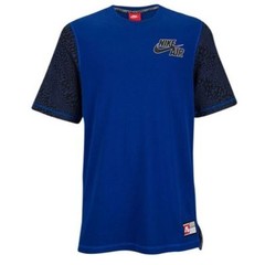 SZ MEDIUM 🆕🔥 Nike Air Force Pivot Short Sleeve Heavy Top T-Shirt Tee Blue $50