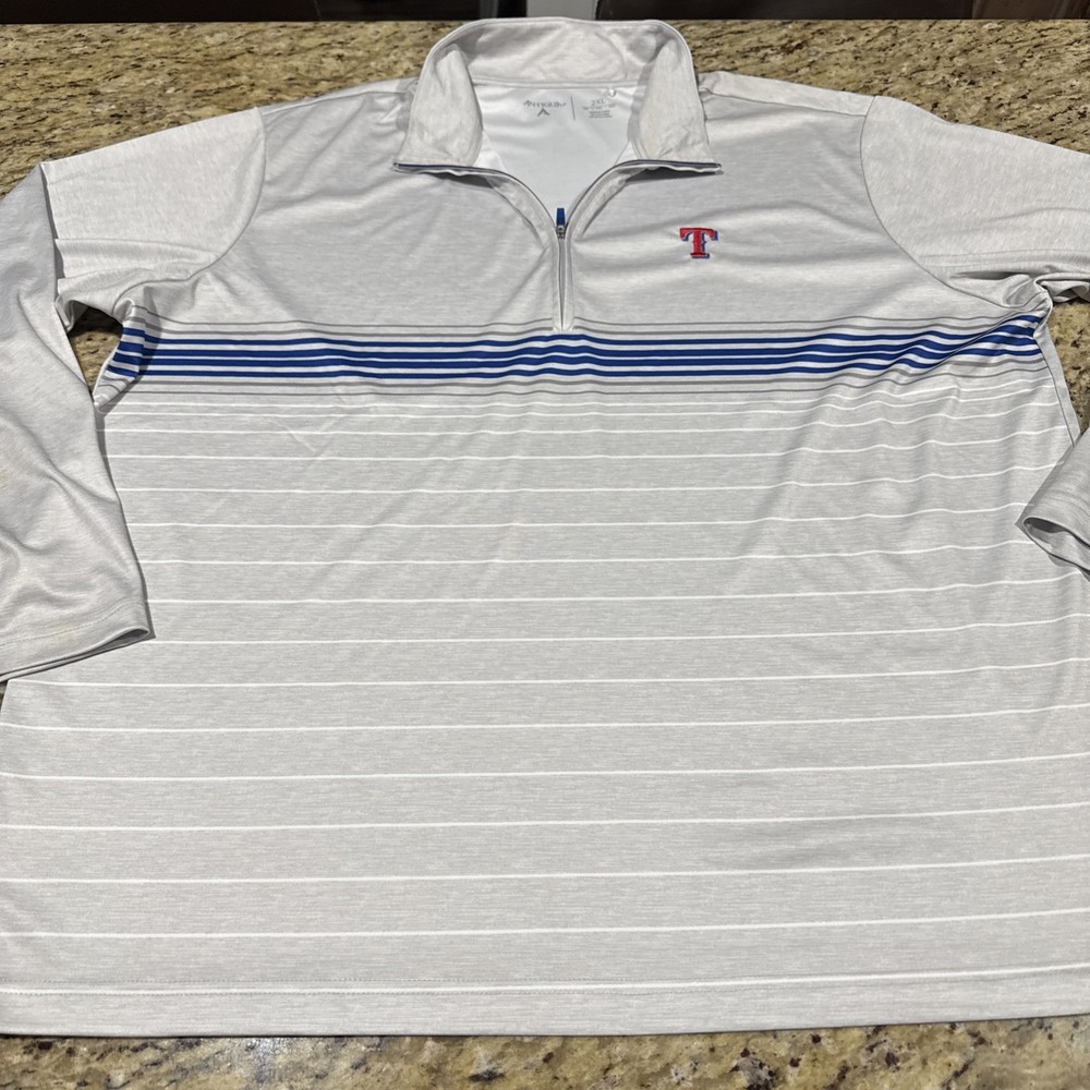 Antigua Texas Rangers Pullover Lightweight Men’s 2XL Long Sleeve Nice Cpix
