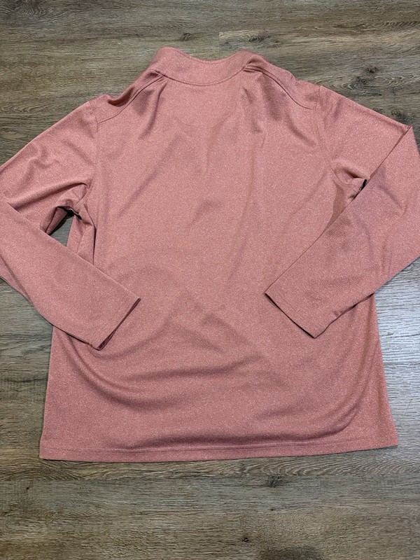 Maelreg Men's Performance Quarter-Zip Pullover, Brick Melange, Size XL gallery