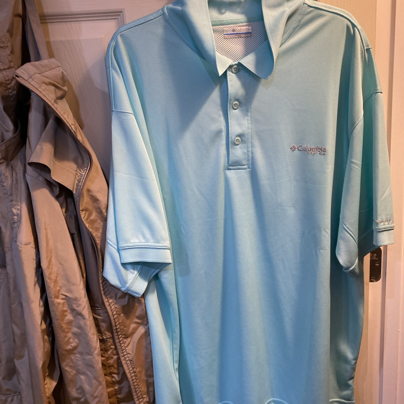 Columbia Powder Blue Men’s Collared Jersey XXL Exc gallery