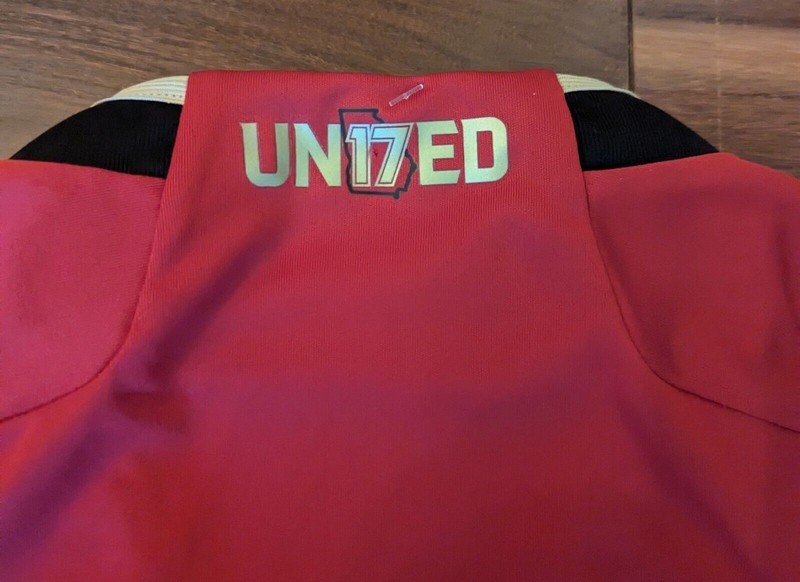 adidas 2023-24 Atlanta United FC 17s Kit. Home Jersey Black/Red Mens XS NWT gallery