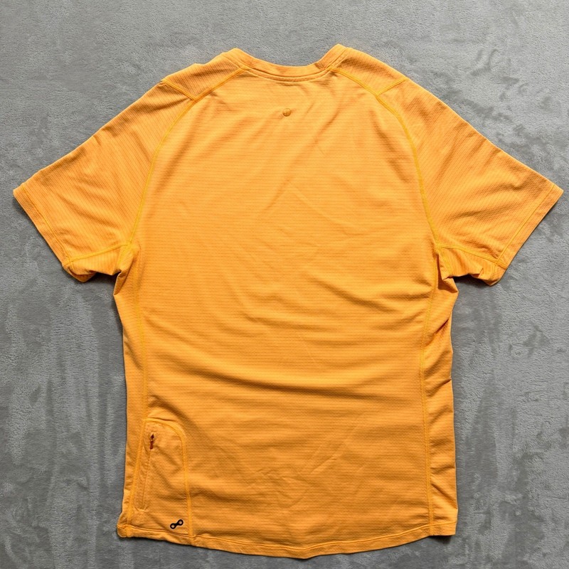 Lululemon Training Tech T Shirt Mens L Creamsicle Pop Metal Vent Running Gym gallery